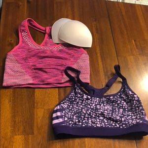 Sports bras.